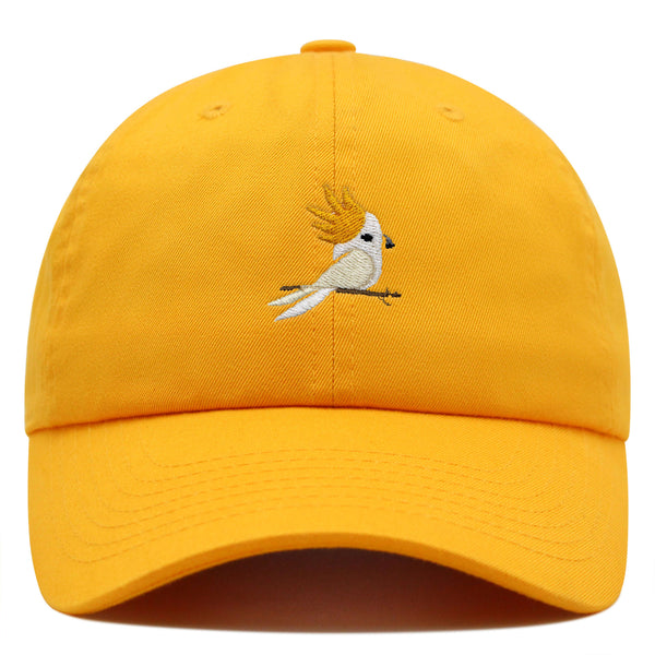 Cockatoo Premium Dad Hat Embroidered Baseball Cap Parrot Bird