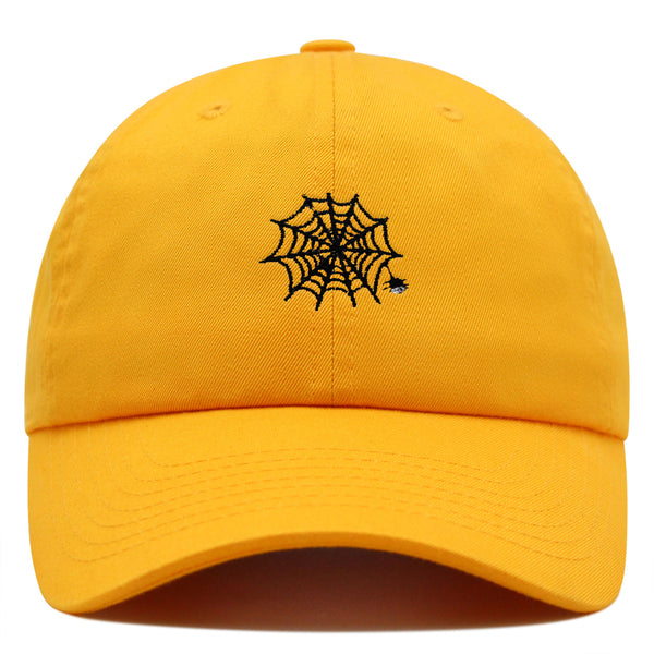 Spider web Premium Dad Hat Embroidered Baseball Cap Halloween