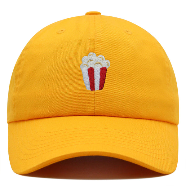 Popcorn Premium Dad Hat Embroidered Baseball Cap Theater Foodie