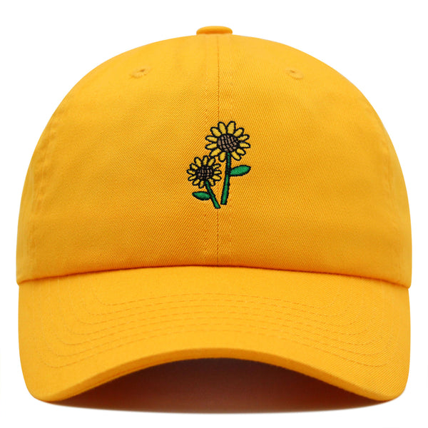 Sunflowers Premium Dad Hat Embroidered Baseball Cap Flower Floral