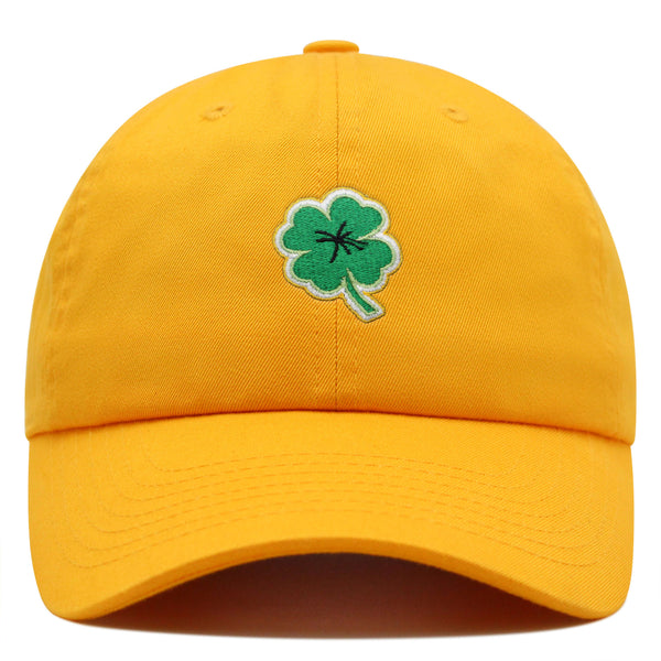 Clover Premium Dad Hat Embroidered Baseball Cap Lucky Plant