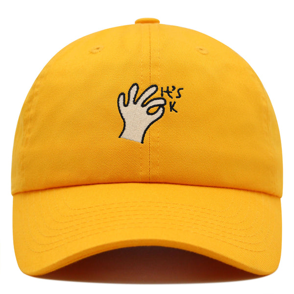 Hand Sign Premium Dad Hat Embroidered Baseball Cap OK