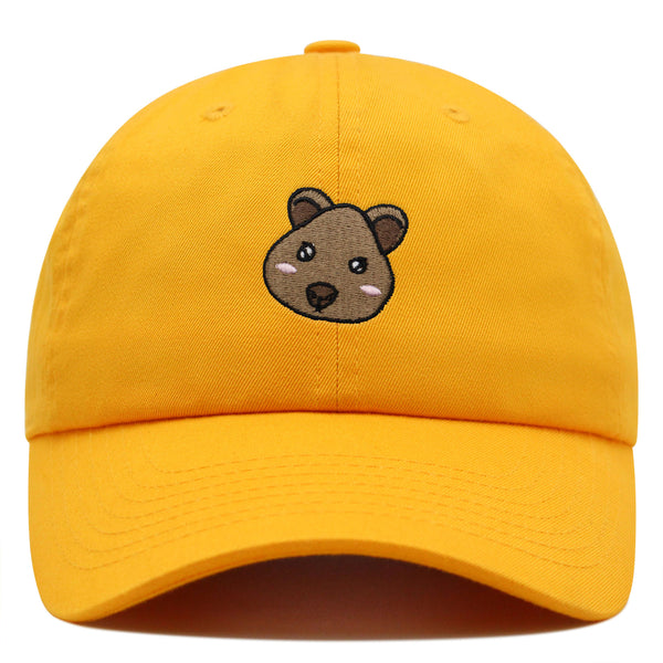 Quokka Face  Premium Dad Hat Embroidered Baseball Cap Cute Animal