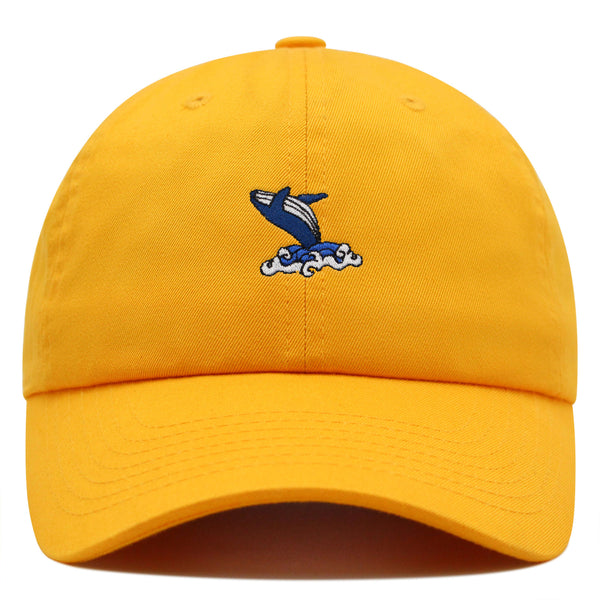 Whale Premium Dad Hat Embroidered Baseball Cap Ocean Fish