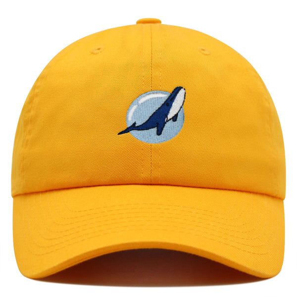 Whale Premium Dad Hat Embroidered Baseball Cap Fishing Nature