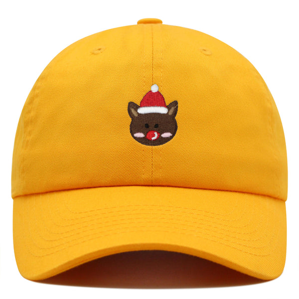 Reindeer Premium Dad Hat Embroidered Baseball Cap Christmas Gift