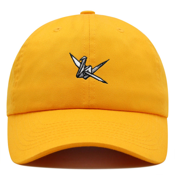 Origami Crane Premium Dad Hat Embroidered Baseball Cap Paper Swan