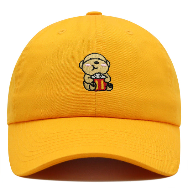 Popcorn Dog Premium Dad Hat Embroidered Baseball Cap Puppy Poodle