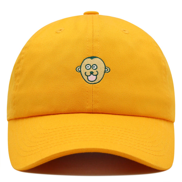 Monkey Face Premium Dad Hat Embroidered Baseball Cap Zoo Animal