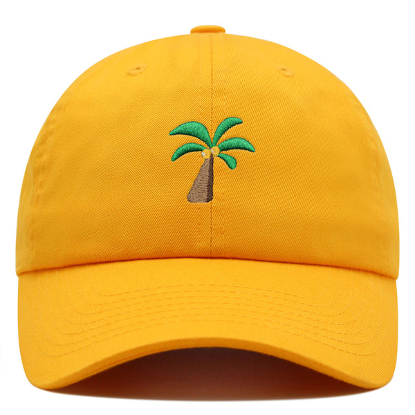 Palm Tree Premium Dad Hat Embroidered Baseball Cap Coconut