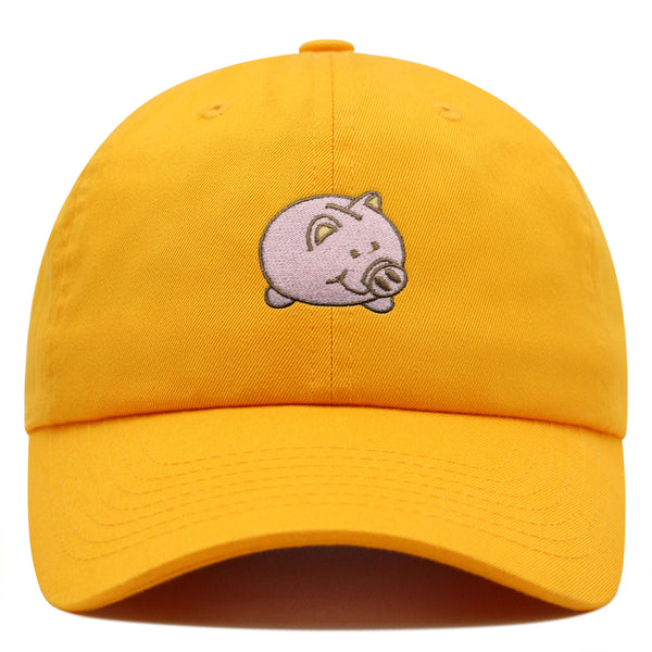 Piggy Bank Premium Dad Hat Embroidered Baseball Cap Coin