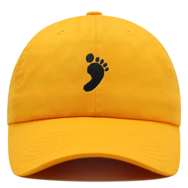 Footprint Premium Dad Hat Embroidered Baseball Cap Feet