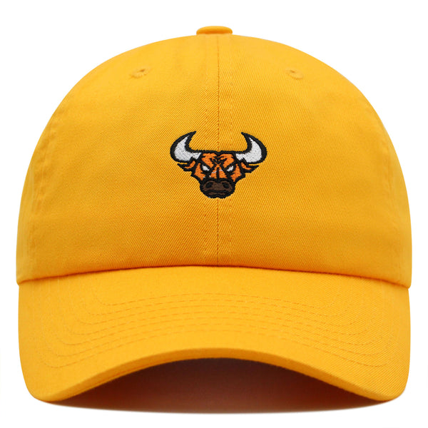 Bulls Premium Dad Hat Embroidered Baseball Cap Animal Basketball