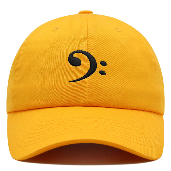 Bass Clef Premium Dad Hat Embroidered Baseball Cap Music Symbol