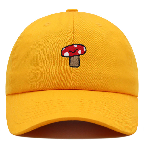 Mushroom Premium Dad Hat Embroidered Baseball Cap Cute