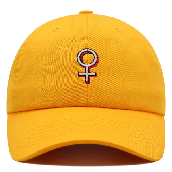 Female Gender Symbol Premium Dad Hat Embroidered Baseball Cap Tattoo