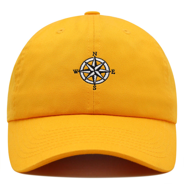 Compass Premium Dad Hat Embroidered Baseball Cap Adventure