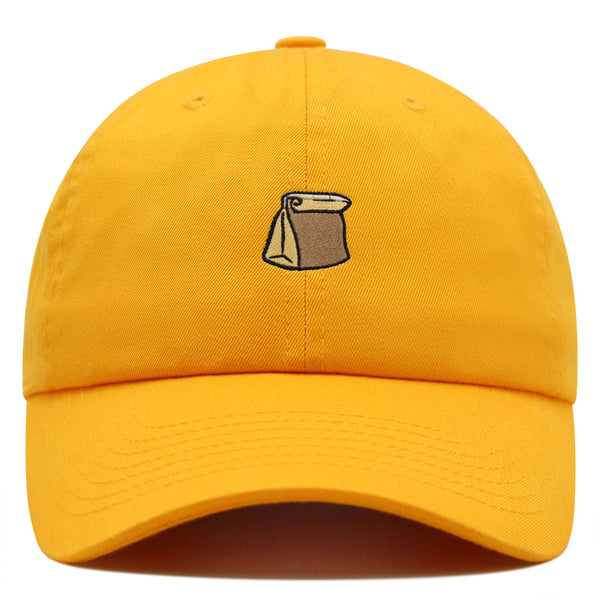 Paper Bag Premium Dad Hat Embroidered Baseball Cap Grocery