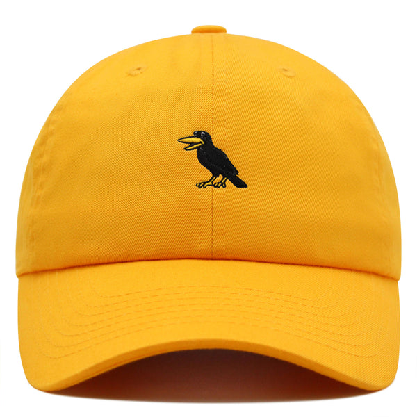 Crow Premium Dad Hat Embroidered Baseball Cap Bird