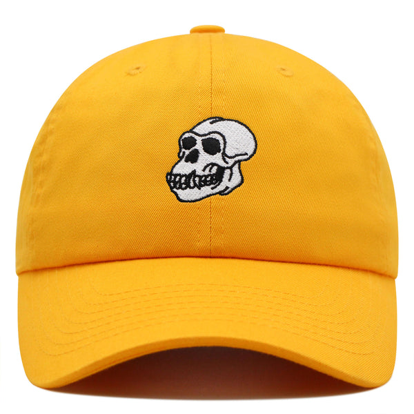 Gorilla Skull Premium Dad Hat Embroidered Baseball Cap Skelton