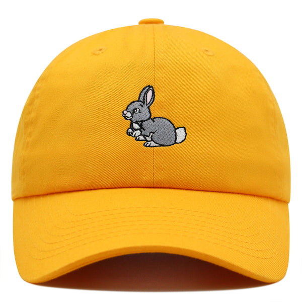 Rabbit Premium Dad Hat Embroidered Baseball Cap Cute