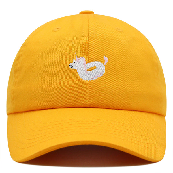 Unicorn Floaty Premium Dad Hat Embroidered Baseball Cap Swim