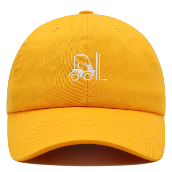 Forklift Premium Dad Hat Embroidered Baseball Cap Warehouse