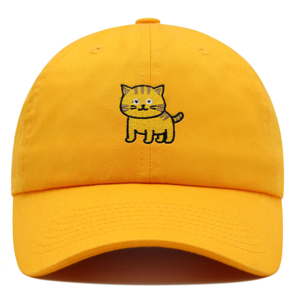 Cat Premium Dad Hat Embroidered Baseball Cap Cute