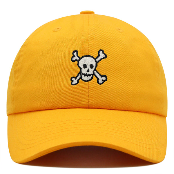 Crossbones Premium Dad Hat Embroidered Baseball Cap Skull