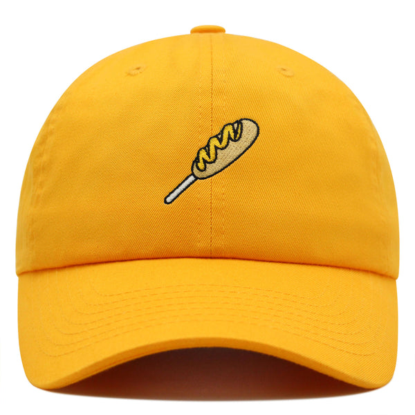 Corndog Premium Dad Hat Embroidered Baseball Cap Foodie