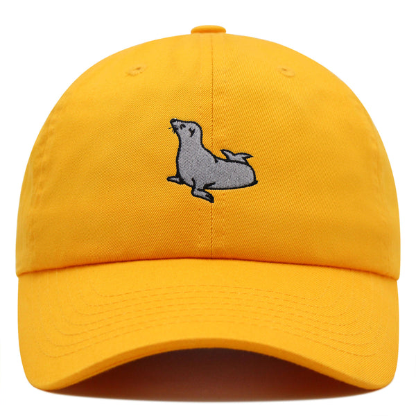 Seal Premium Dad Hat Embroidered Baseball Cap Fishing Pier