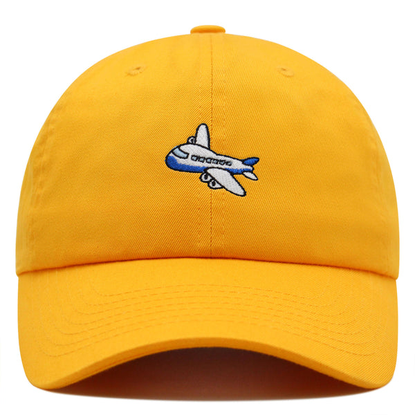 Airplane Premium Dad Hat Embroidered Baseball Cap Cute