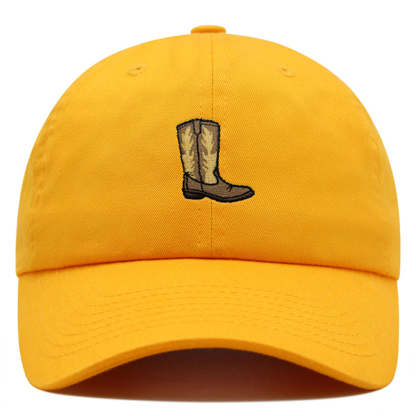 Cowboy Boot Premium Dad Hat Embroidered Baseball Cap Boots