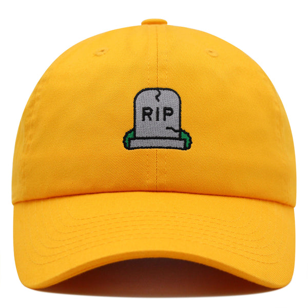 Gravestone Premium Dad Hat Embroidered Baseball Cap RIP