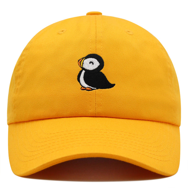 Puffin Premium Dad Hat Embroidered Baseball Cap Cute Bird