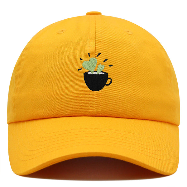 Plant in Mug Premium Dad Hat Embroidered Baseball Cap Plant