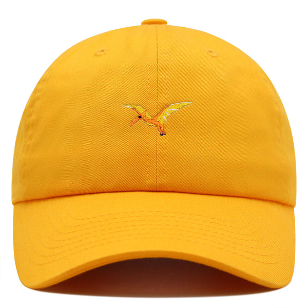 Pterodactyl Premium Dad Hat Embroidered Baseball Cap Dinosaur