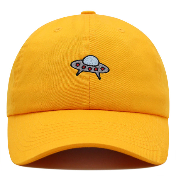 Flying Saucer UFO Premium Dad Hat Embroidered Baseball Cap Space Alien