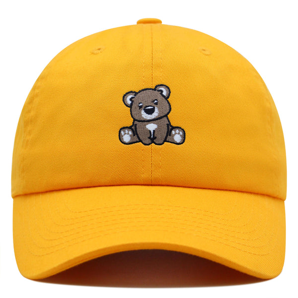 Bear Premium Dad Hat Embroidered Baseball Cap Curious