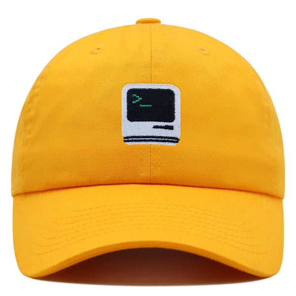 Vintage Computer Premium Dad Hat Embroidered Baseball Cap Old School