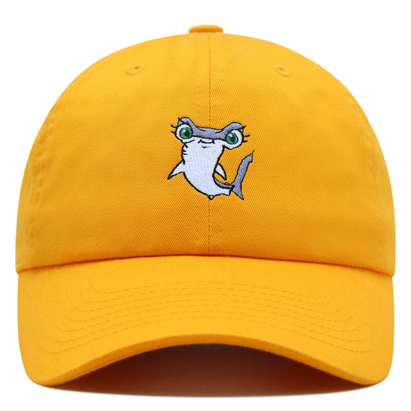 Hammerhead Shark Premium Dad Hat Embroidered Baseball Cap Cute Fish