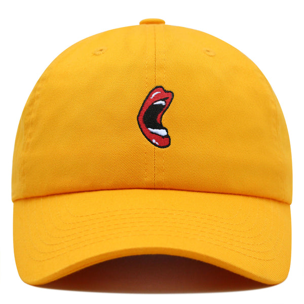 Mouth Premium Dad Hat Embroidered Baseball Cap Screaming Mouth