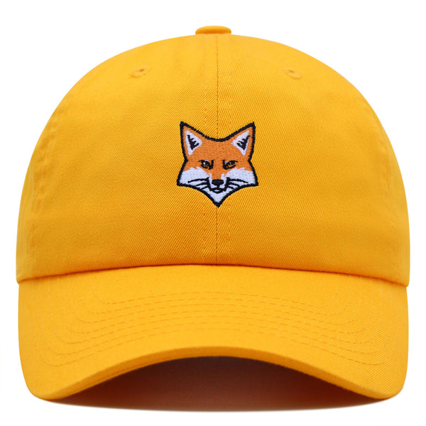 Fox Face Premium Dad Hat Embroidered Cotton Baseball Cap Foxy