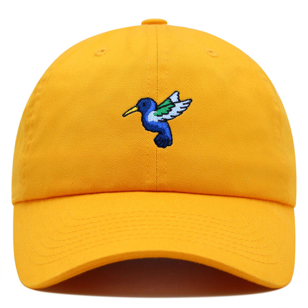 Hummingbird Premium Dad Hat Embroidered Cotton Baseball Cap Cute Bird