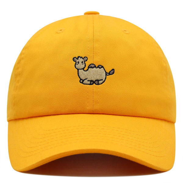 Camel Sitting Premium Dad Hat Embroidered Cotton Baseball Cap Cute Desert