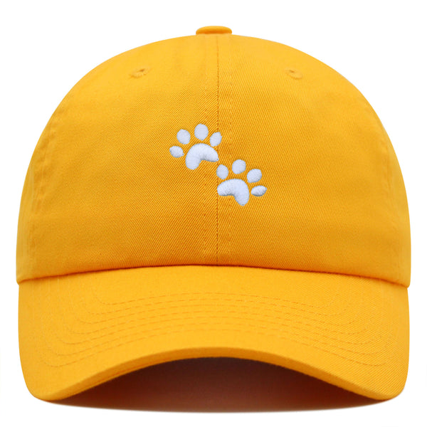 Dog Paw Premium Dad Hat Embroidered Cotton Baseball Cap Puppy Paws