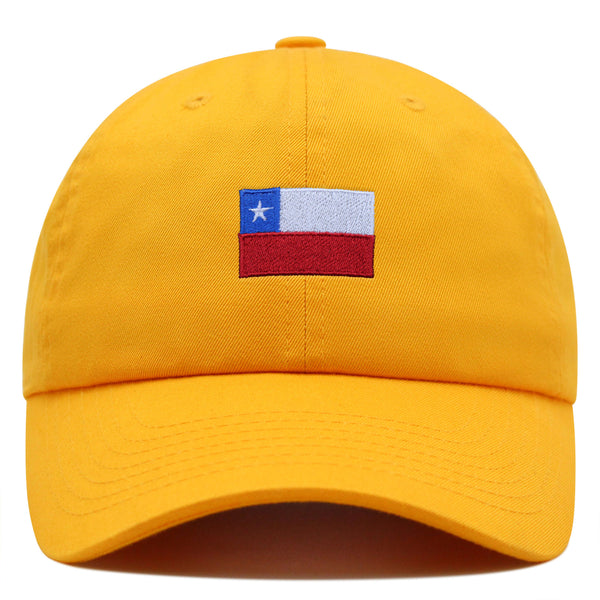 Chile Flag Premium Dad Hat Embroidered Cotton Baseball Cap Country Flag Series