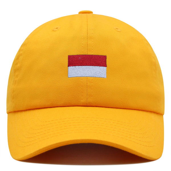 Indonesia Flag Premium Dad Hat Embroidered Cotton Baseball Cap Country Flag Series