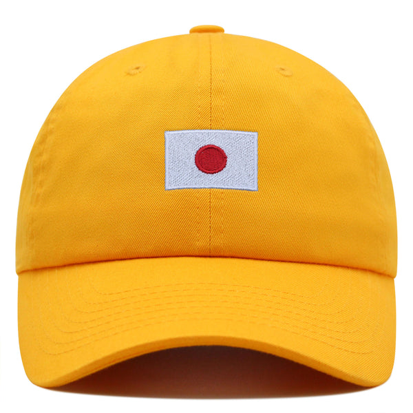 Japan Flag Premium Dad Hat Embroidered Cotton Baseball Cap Country Flag Series