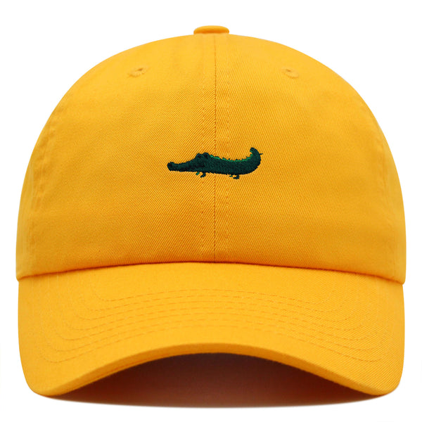 Cartoon Crocodile Premium Dad Hat Embroidered Cotton Baseball Cap